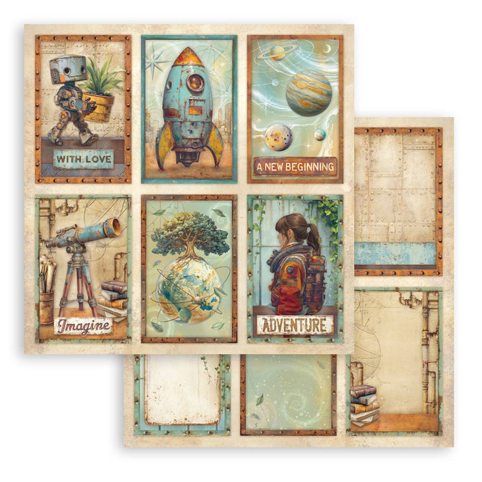 STAMPERIA 12X12 PAPER A NEW BEGINNING 6 CARDS - SBB1139(PRE ORDER NOW SHIPPING LATE MARCH 2026)
