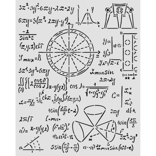 STAMPERIA STENCIL 20 X 25 A NEW BEGINNING FORMULAS - KSTD201(PRE ORDER NOW SHIPPING LATE MARCH 2026)