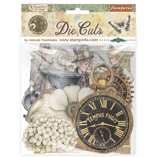 STAMPERIA DIE CUTS GARDENS OF TIME - DFLDC130( PRE ORDER NOW SHIPPING LATE APRIL 2026)