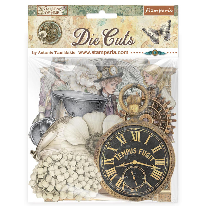 STAMPERIA DIE CUTS GARDENS OF TIME - DFLDC130( PRE ORDER NOW SHIPPING LATE APRIL 2026)