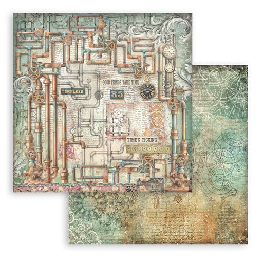 STAMPERIA 12X12 PAPER GARDENS OF TIME TUBES - SBB1141( PRE ORDER NOW SHIPPING LATE APRIL 2026)