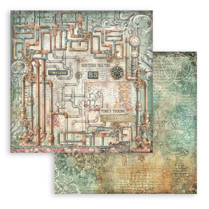 STAMPERIA 12X12 PAPER GARDENS OF TIME TUBES - SBB1141( PRE ORDER NOW SHIPPING LATE APRIL 2026)