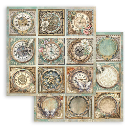 STAMPERIA 12X12 PAPER GARDENS OF TIME 9 CARDS - SBB1143( PRE ORDER NOW SHIPPING LATE APRIL 2026)
