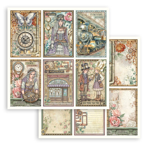 STAMPERIA 12X12 PAPER GARDENS OF TIME 6 CARDS - SBB1144( PRE ORDER NOW SHIPPING LATE APRIL 2026)
