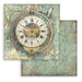 STAMPERIA 12X12 PAPER GARDENS OF TIME BIG CLOCK - SBB1145( PRE ORDER NOW SHIPPING LATE APRIL 2026)