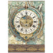 STAMPERIA A4 RICE PAPER PACKED GARDENS OF TIME BIG CLOCK - DFSA41114( PRE ORDER NOW SHIPPING LATE APRIL 2026)