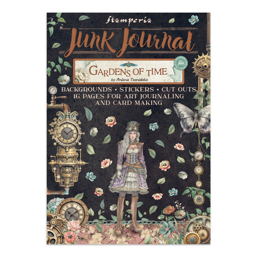 STAMPERIA JUNK JOURNAL STICKERS CUT OUT BACKGROUNDS GARDENS OF TIME - SBJK17( PRE ORDER NOW SHIPPING LATE APRIL 2026)