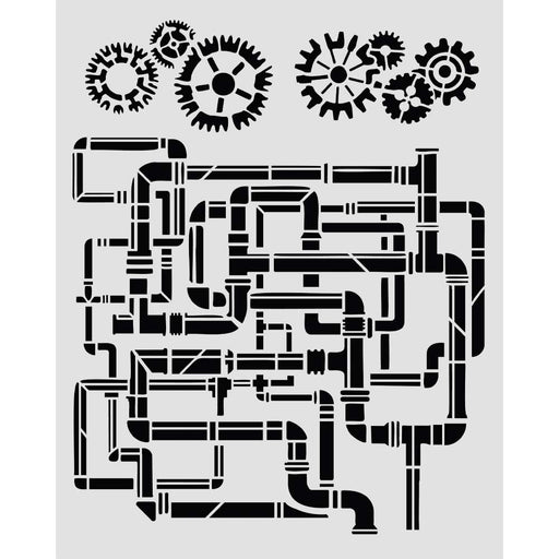 STAMPERIA STENCIL 20 X 25 GARDENS OF TIME TUBES - KSTD202( PRE ORDER NOW SHIPPING LATE APRIL 2026)