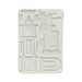 STAMPERIA SILICON MOULD A5 GARDENS OF TIME TRAIN AND LONGCASE CLOCK - KACMA609( PRE ORDER NOW SHIPPING LATE APRIL 2026)