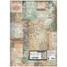 STAMPERIA A3 RICE PAPER GARDENS OF TIME MIXED PATTEN- DFSAJB00( PRE ORDER NOW SHIPPING LATE APRIL 2026)