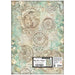 STAMPERIA A3 RICE PAPER GARDENS OF TIME CLOCKS AND ROSES - DFSAJB007( PRE ORDER NOW SHIPPING LATE APRIL 2026)