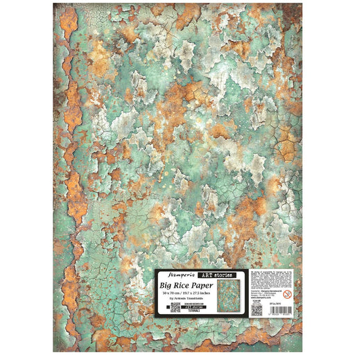 STAMPERIA A3 RICE PAPER GARDENS OF TIME PATINA PATTEN - DFSAJB010( PRE ORDER NOW SHIPPING LATE APRIL 2026)
