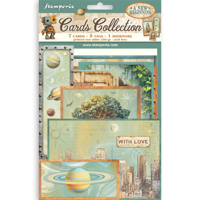 STAMPERIA CARDS COLLECTION A NEW BEGINNING - SBCARD40(PRE ORDER NOW SHIPPING LATE MARCH 2026)