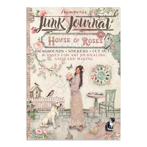 STAMPERIA JUNK JOURNAL STICKERS CUT OUT BACKGROUNDS HOUSE OF ROSES - SBJK19( PRE ORDER NOW SHIPPING LATE APRIL 2026)