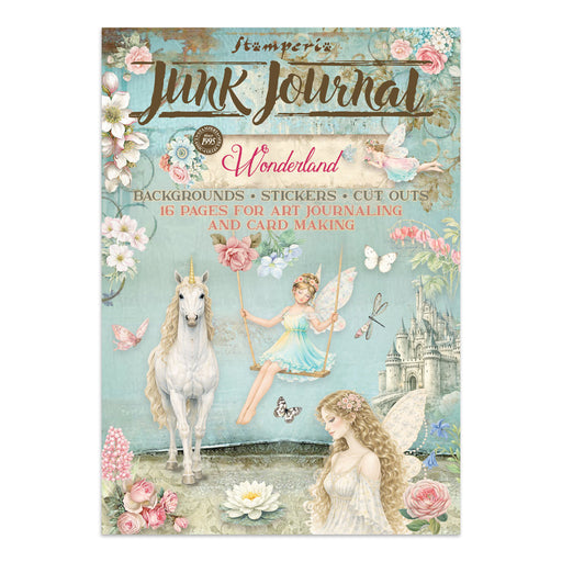 STAMPERIA JUNK JOURNAL STICKERS CUT OUT BACKGROUNDS WOUNDERLAND -SBJK21 (PRE ORDER NOW SHIPPING EARLY AUGUST 2026)
