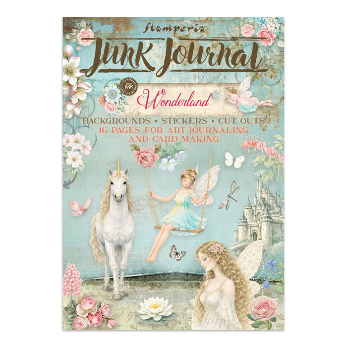 STAMPERIA JUNK JOURNAL STICKERS CUT OUT BACKGROUNDS WOUNDERLAND -SBJK21 (PRE ORDER NOW SHIPPING EARLY AUGUST 2026)