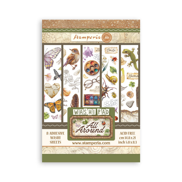 STAMPERIA WASHI PAD 8 SHEETS ALL ROUND - SBW33( PRE ORDER NOW SHIPPING EARLY JUNE 2026)