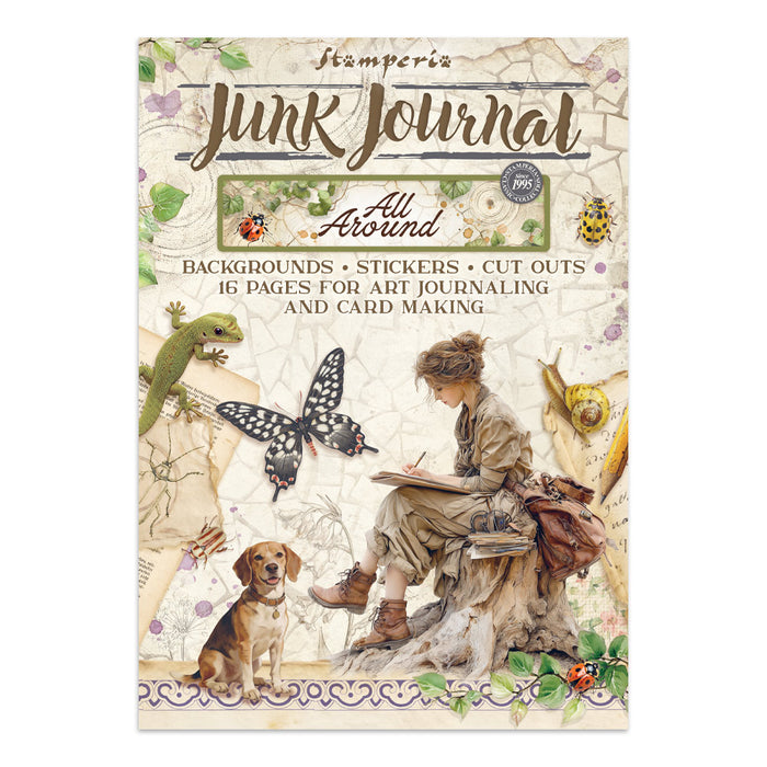 STAMPERIA JUNK JOURNAL STICKERS CUT OUT BACKGROUNDS ALL ROUND - SBJK20( PRE ORDER NOW SHIPPING EARLY JUNE 2026)