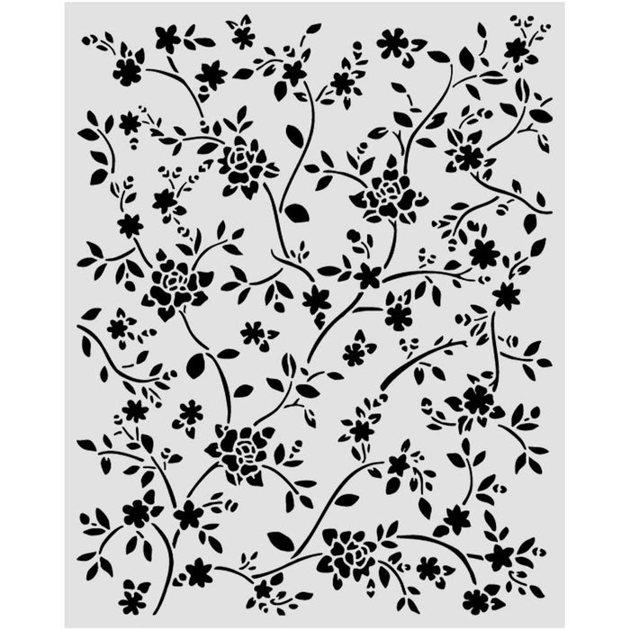 STAMPERIA STENCIL 20 X 25 ALL ROUND RAMAGE - KSTD207( PRE ORDER NOW SHIPPING EARLY JUNE 2026)