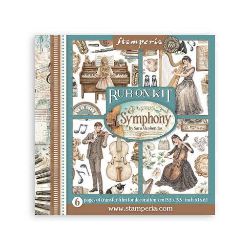 STAMPERIA RUB-ON 6 PAGES SYMPHONY - DFLRBX16( PRE ORDER NOW SHIPPING LATE JUNE 2026)