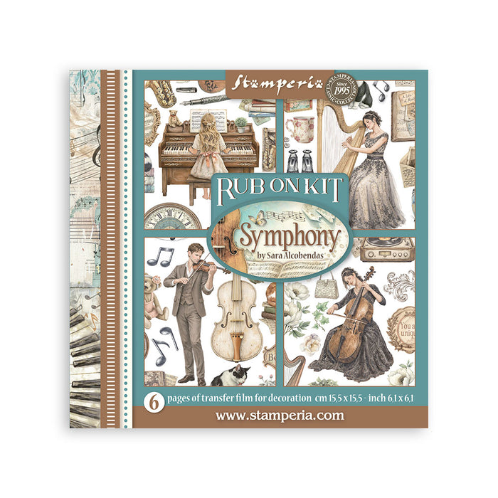 STAMPERIA RUB-ON 6 PAGES SYMPHONY - DFLRBX16( PRE ORDER NOW SHIPPING LATE JUNE 2026)