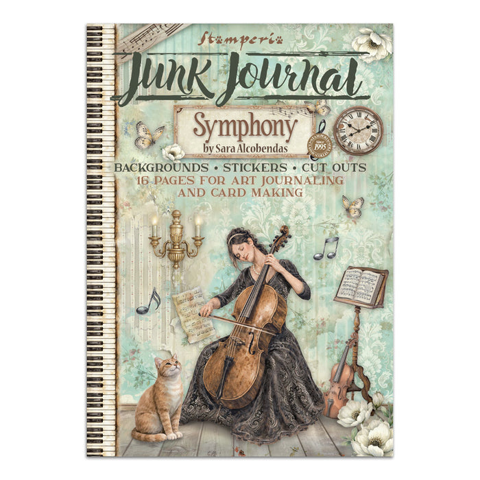 STAMPERIA JUNK JOURNAL STICKERS CUT OUT BACKGROUNDS SYMPHONY - SBJK24( PRE ORDER NOW SHIPPING LATE JUNE 2026)