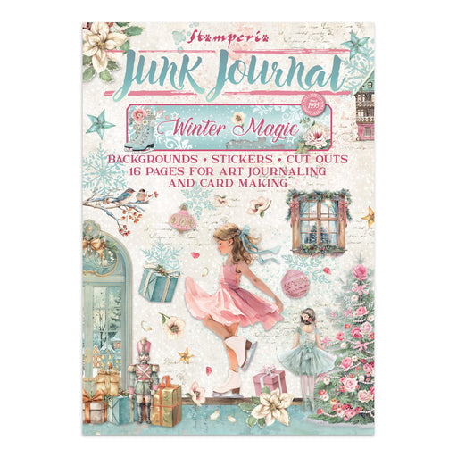 STAMPERIA JUNK JOURNAL STICKERS CUT OUT BACKGROUNDS WINTER MAGIC -SBJK25 (PRE ORDER NOW SHIPPING EARLY AUGUST 2026)