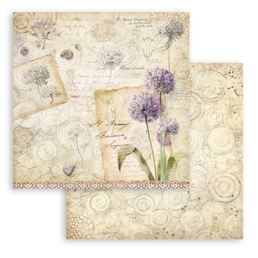 STAMPERIA 12X12 PAPER DOUBLE FACE ALL AROUND ALLIUM - SBB1146( PRE ORDER NOW SHIPPING EARLY JUNE 2026)