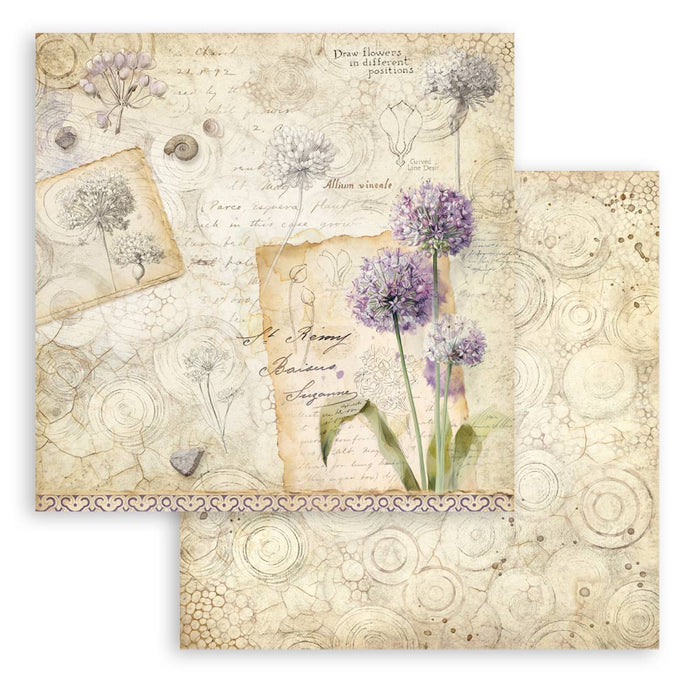 STAMPERIA 12X12 PAPER DOUBLE FACE ALL AROUND ALLIUM - SBB1146( PRE ORDER NOW SHIPPING EARLY JUNE 2026)