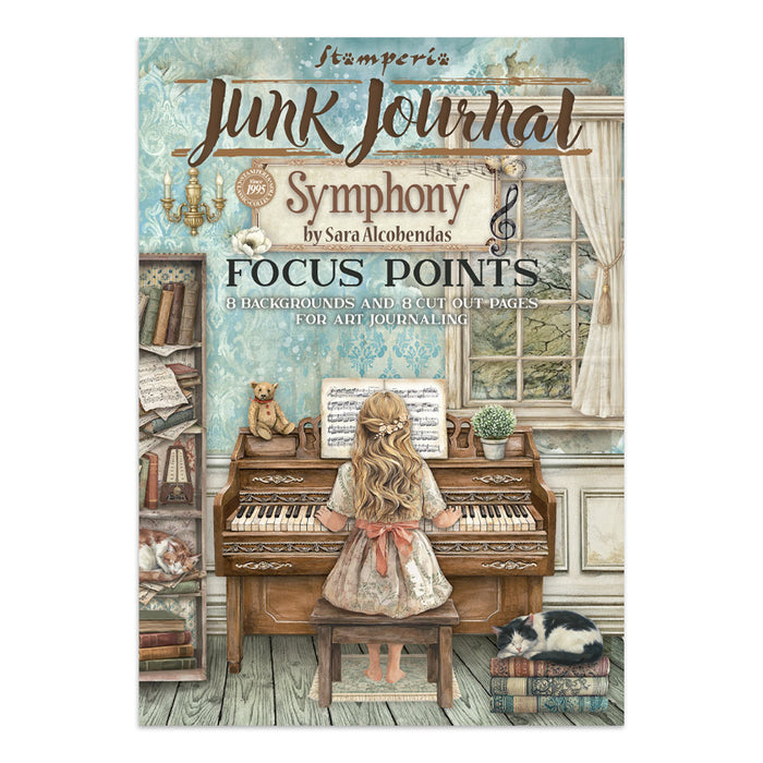 STAMPERIA ART JUNK JOURNAL FOCUS POINTS FOR ART AND CRAFTS SYMPHONY - SBJKS03( PRE ORDER NOW SHIPPING LATE JUNE 2026)