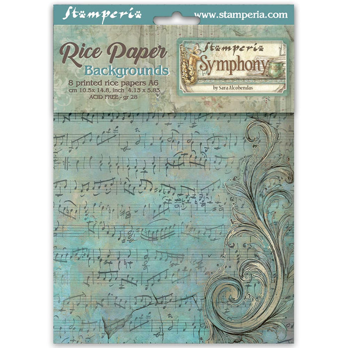 SESTAMPERIA RICE A6 8 SHEETS BACKGROUND SYMPHONY - DFSAK6055( PRE ORDER NOW SHIPPING LATE JUNE 2026)