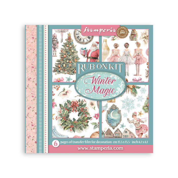 STAMPERIA RUB-ON 6 PAGES WINTER MAGIC - DFLRBX18 (PRE ORDER NOW SHIPPING EARLY AUGUST 2026)