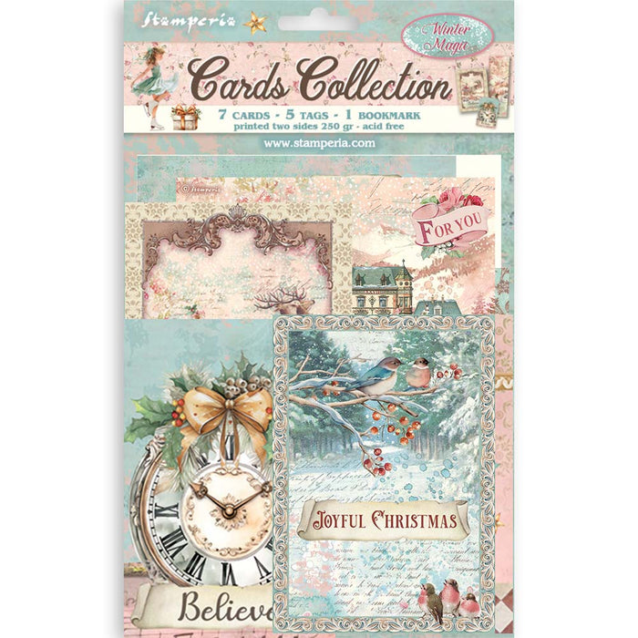 STAMPERIA CARDS COLLECTION WINTER MAGIC - SBCARD46 (PRE ORDER NOW SHIPPING EARLY AUGUST 2026)
