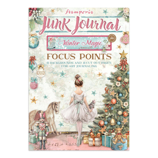STAMPERIA ART JUNK JOURNAL FOCUS POINTS FOR ART AND CRAFTS WINTER MAGIC - SBJKS04 (PRE ORDER NOW SHIPPING EARLY AUGUST 2026)