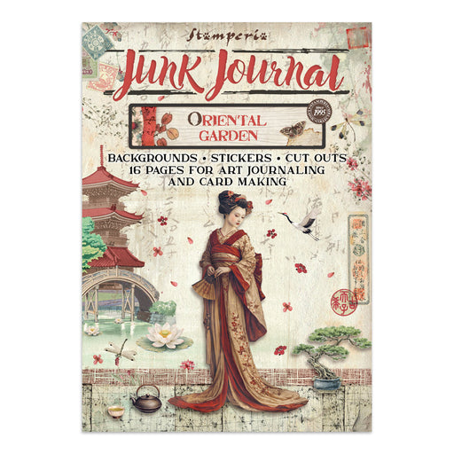 STAMPERIA JUNK JOURNAL STICKERS CUT OUT BACKGROUNDS ORIENTALGARDEN - SBJK26 (PRE ORDER NOW SHIPPING EARLY AUGUST 2026)