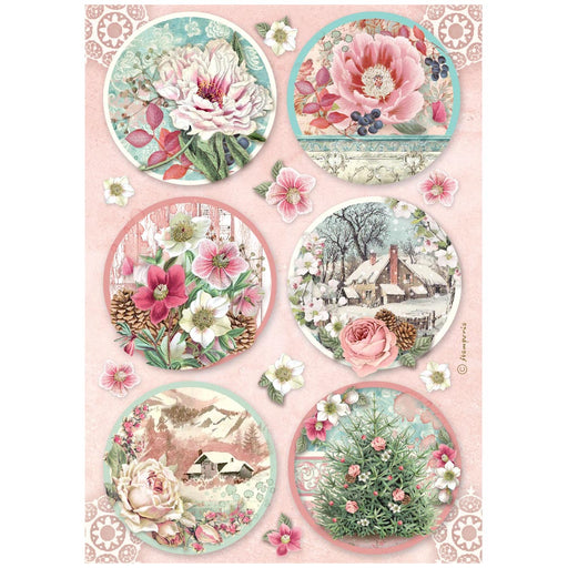 STAMPERIA A4 RICE PAPER PACKED WINTER MAGIC ROUNDS - DFSA41136 (PRE ORDER NOW SHIPPING EARLY AUGUST 2026)