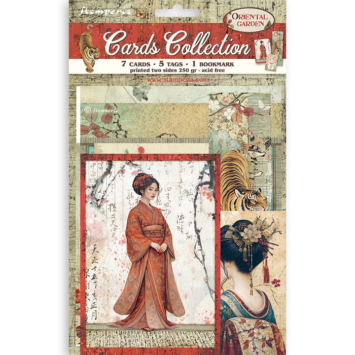STAMPERIA CARDS COLLECTION ORIENTAL GARDEN - SBCARD47( PRE ORDER NOW SHIPPING LATE JUNE 2026)