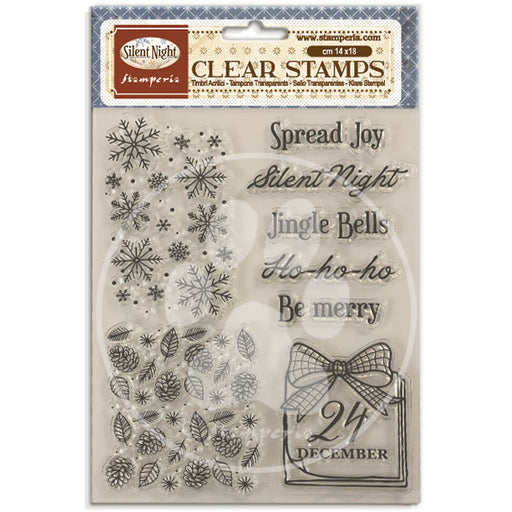 STAMPERIA RUBBER STAMP 14X18 SILENT NIGHT - WTK244(PRE ORDER NOW SHIPPING IN LATER OCTOBER 2026)