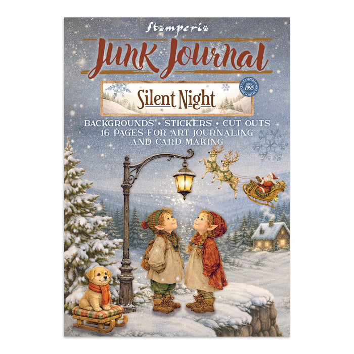 STAMPERIA JUNK JOURNAL STICKERS CUT OUT BACKGROUNDS SILENT NIGHT -SBJK27 (PRE ORDER NOW SHIPPING EARLY AUGUST 2026)