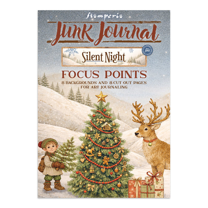 STAMPERIA ART JUNK JOURNAL FOCUS POINTS FOR ART AND CRAFTS SILENT NIGHT - SBJKS06 (PRE ORDER NOW SHIPPING EARLY AUGUST 2026)