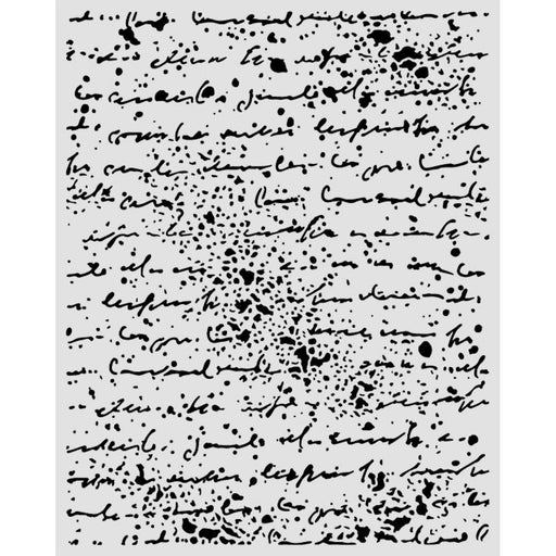 STAMPERIA STENCIL 20 X 25 COSMOS HANDWRITING - KSTD219(PRE ORDER NOW SHIPPING IN LATER OCTOBER 2026)