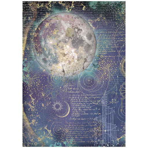 STAMPERIA A4 RICE PAPER PACKED COSMOS MOON -DFSA41151(PRE ORDER NOW SHIPPING IN LATER OCTOBER 2026)