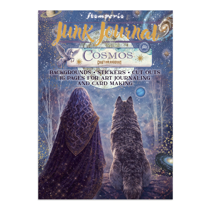 STAMPERIA JUNK JOURNAL STICKERS CUT OUT BACKGROUNDS COSMOS - SBJK29(PRE ORDER NOW SHIPPING IN LATER OCTOBER 2026)