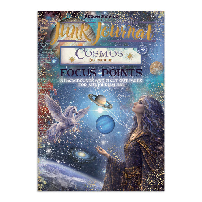 STAMPERIA ART JUNK JOURNAL FOCUS POINTS FOR ART AND CRAFTS COSMOS - SBJKS08(PRE ORDER NOW SHIPPING IN LATER OCTOBER 2026)