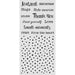 STAMPERIA STENCIL 12CM X 25CM COZY FAMILY WRITING AND DOTS - KSTDL177(PRE ORDER NOW SHIPPING IN LATER OCTOBER 2026)