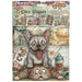 STAMPERIA RICE A6 8 SHEETS FURRY FRIENDS 2 - DFSA6X15(PRE ORDER NOW SHIPPING IN LATER OCTOBER 2026)