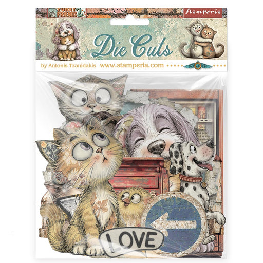 STAMPERIA DIE CUTS FURRY FRIENDS 2 - DFLDC146(PRE ORDER NOW SHIPPING IN LATER OCTOBER 2026)