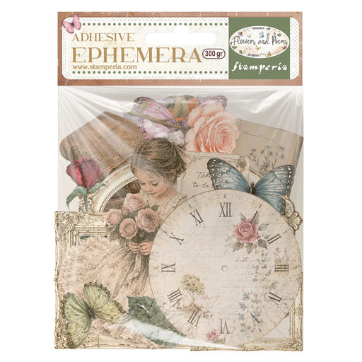 STAMPERIA EPHEMERA FLOWERS AND POEMS - DFLCT92(PRE ORDER NOW SHIPPING IN LATER OCTOBER 2026)