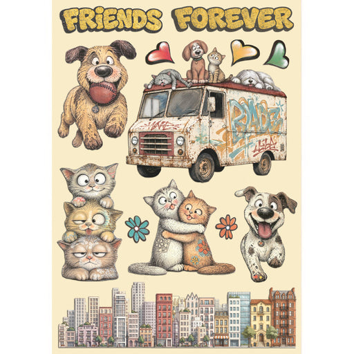 STAMPERIA WOODEN FRAME A5 FURRY FRIENDS 2 - KLSP211(PRE ORDER NOW SHIPPING IN LATER OCTOBER 2026)