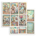 STAMPERIA 12X12 PAPER DOUBLE FACE FURRY FRIENDS 2 6 CARDS - SBB1171(PRE ORDER NOW SHIPPING IN LATER OCTOBER 2026)